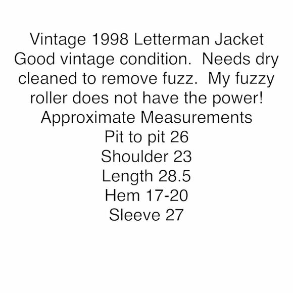 Letterman Varsity Jacket Vintage 1998 Delong Men's Black Long Sleeve size Large - Picture 11 of 16